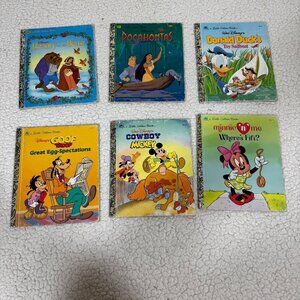 Disney a little golden book collection Lot of 6 Books